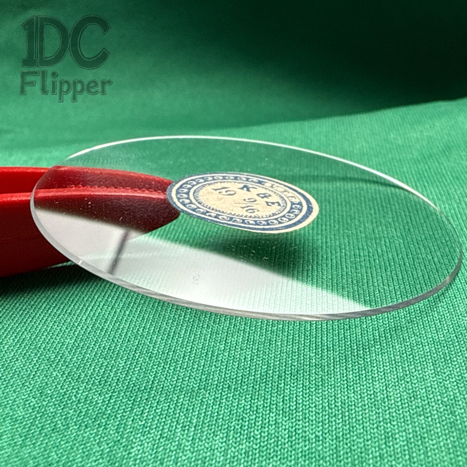 Ligne 19 9/16 Pocket Watch Crystal Hunter Flat Thick: 1mm C19-19 NOS Read!