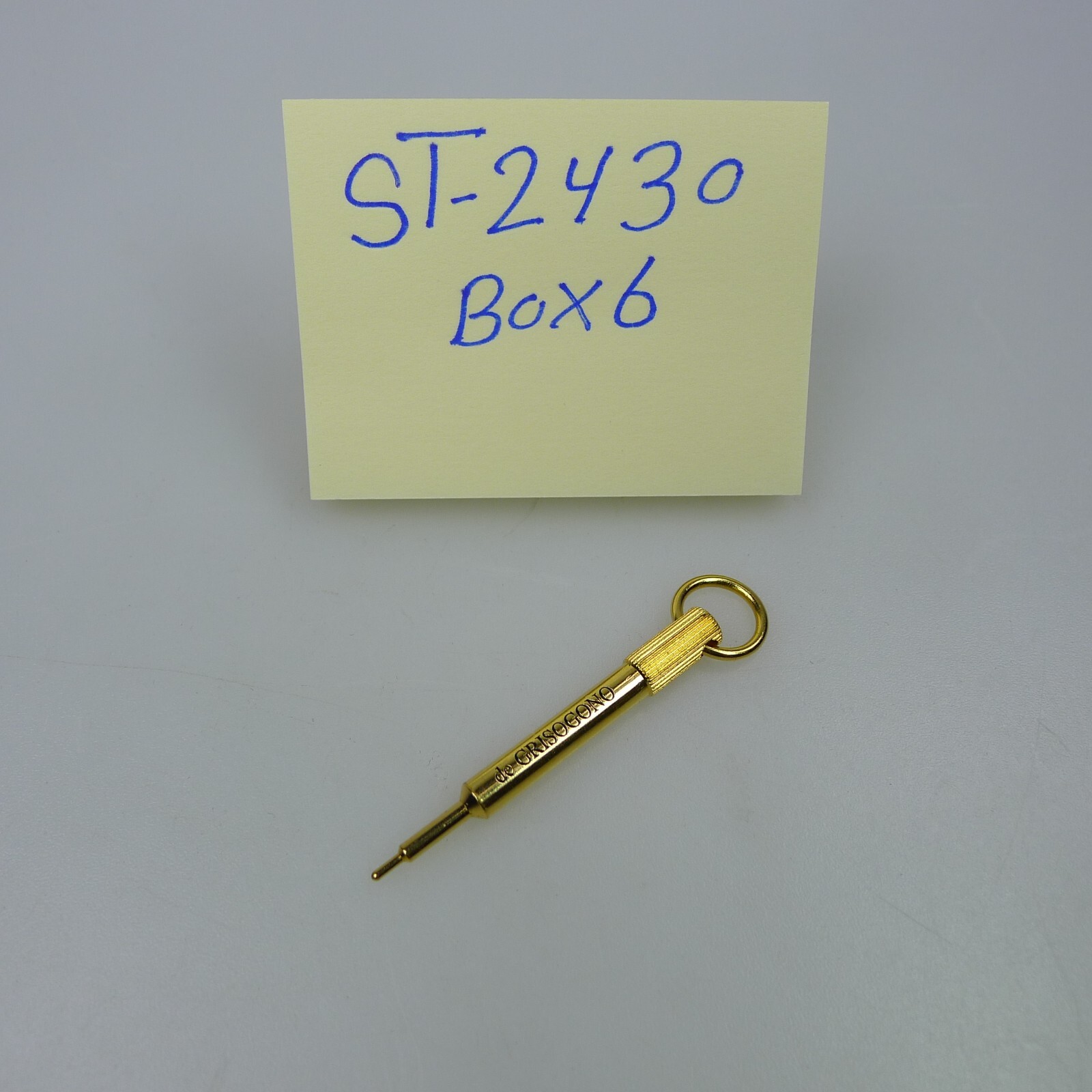 De Grisogono Gold Plated Stylus Pusher Pin