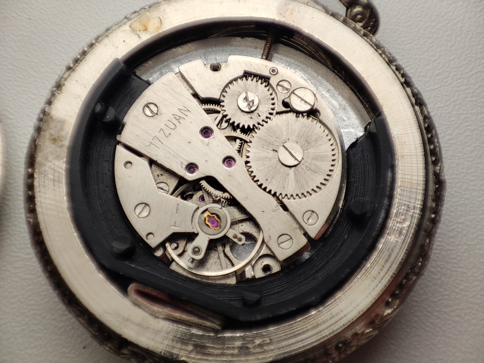 Rugby pocket Watch quasar – 46.5 mm – for parts and spares