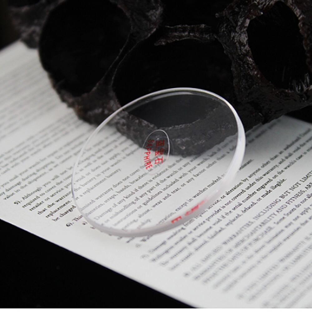 22.5-40mm 1.5mm Thick Double Domed Sapphire Watch Glass Round Watch Crystal
