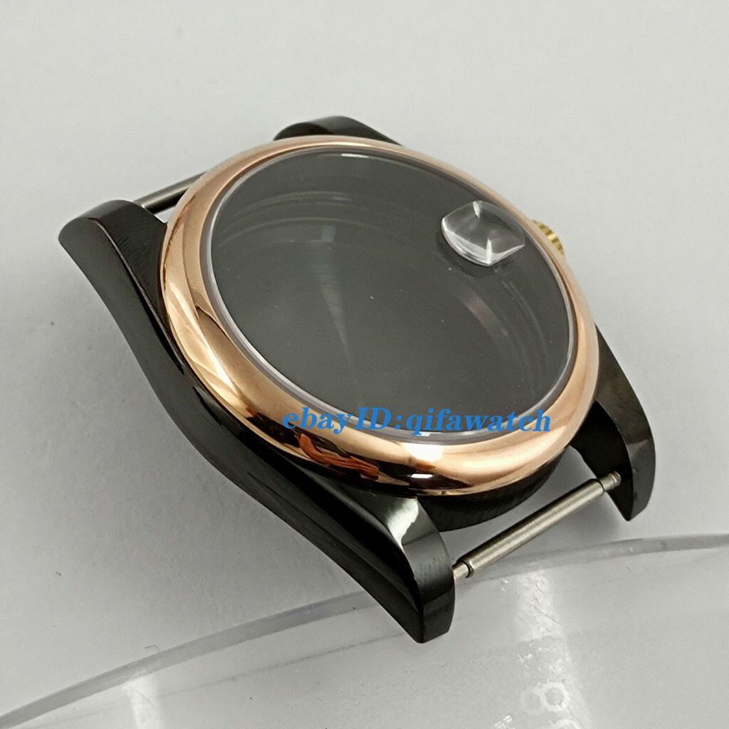 36mm/39mm black case sapphire glass fit NH35 PT5000 Miyota 8215 2813 movement