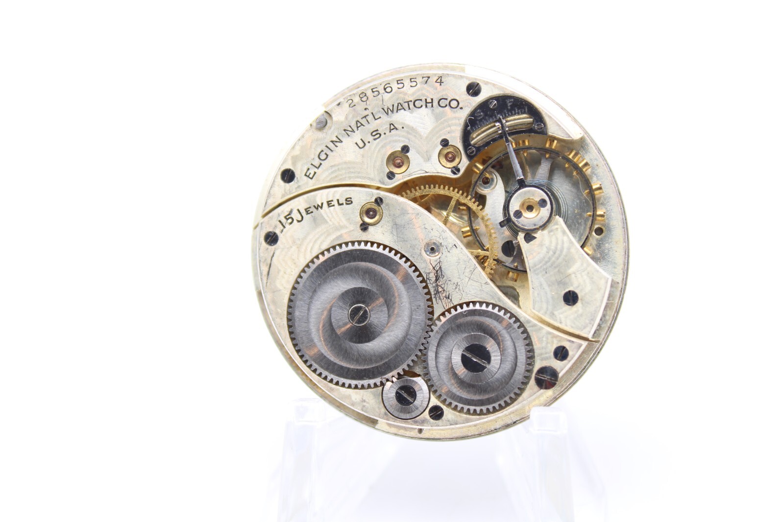 1915 ELGIN POCKET WATCH MOVEMENT 18460969 GRADE 303 12s 7j (RY3)