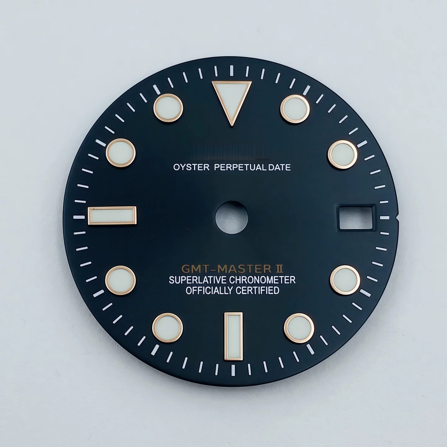 28.5mm GMT Master Watch Dial Ice Blue/Green Lume For NH34 Movement Watch Parts