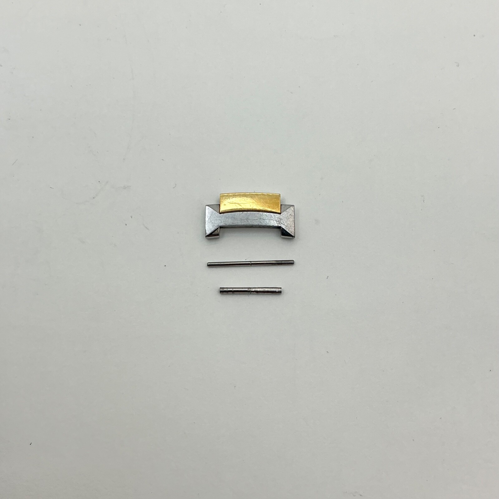 Men’s Movado 81 G2 1886 Two Tone Stainless Steel and Gold Tone Half Band Link
