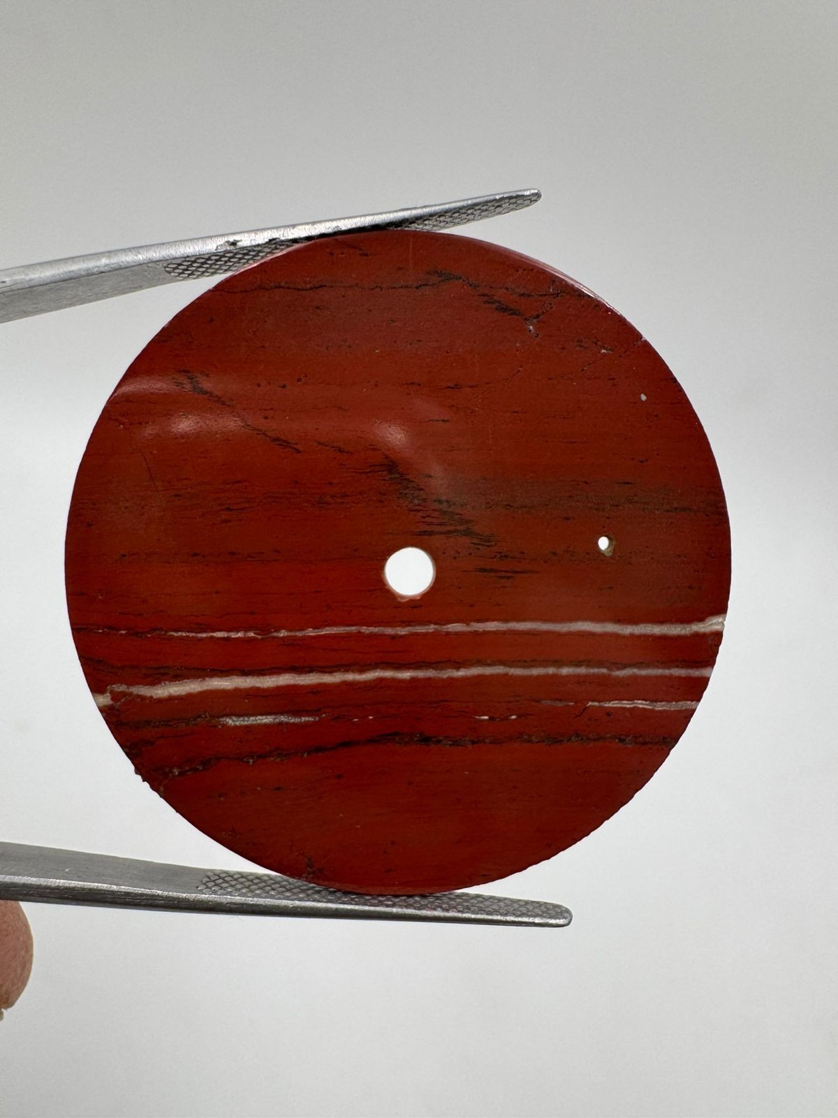 Red Jasper Natural Stone watch dial Polished Gemstone 37 mm Round shape gmc1060