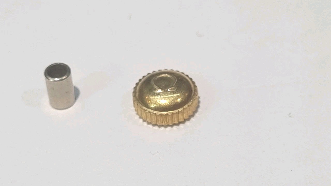 OMEGA 45006 R/G CROWN AND TUBE 6.0MM X 1.20MM X 2.50MM