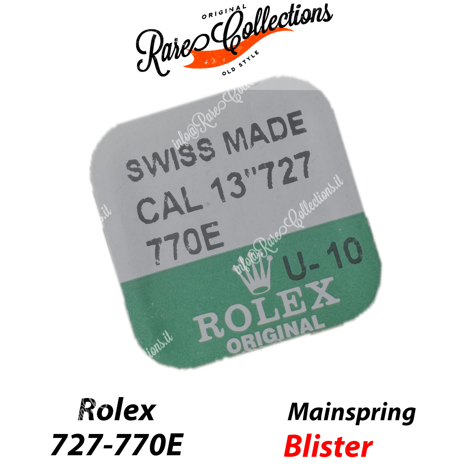 Rolex 727 770-1E New Blister X1 Piece X1 Piece Mainspring Strength Weak