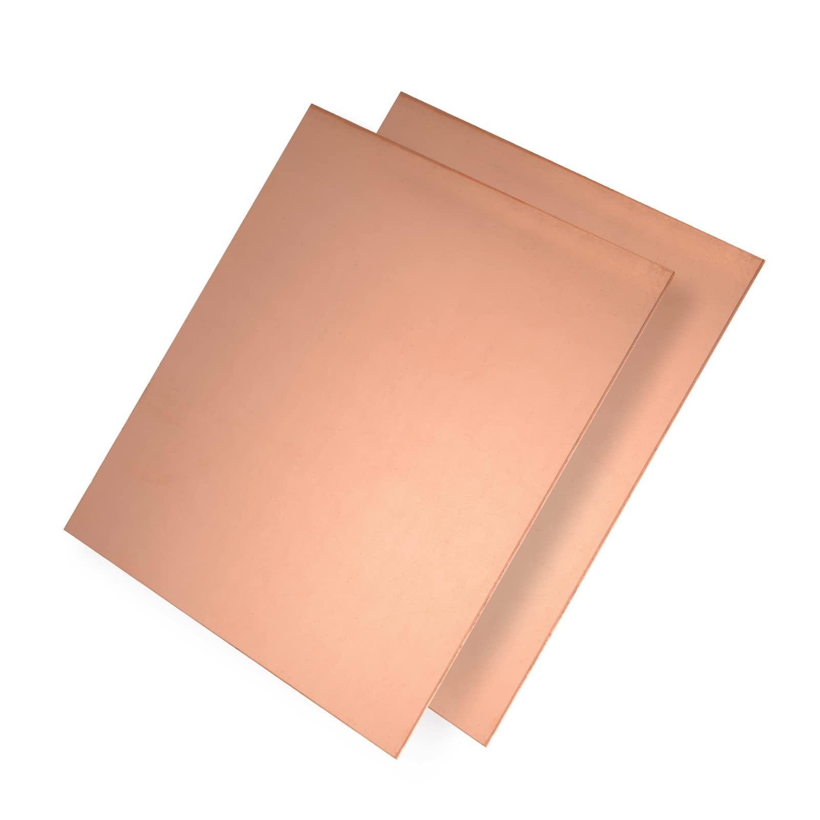 2 Pieces Pure Copper Sheet Plate 6×6 inches, 24 Gauge, Metal for Industry Sup…