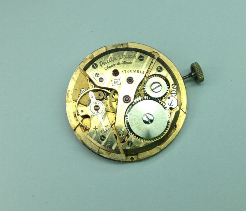 Philip Watch cal. 50 Gents Mechanical Watch Movement – Restoration / Repair