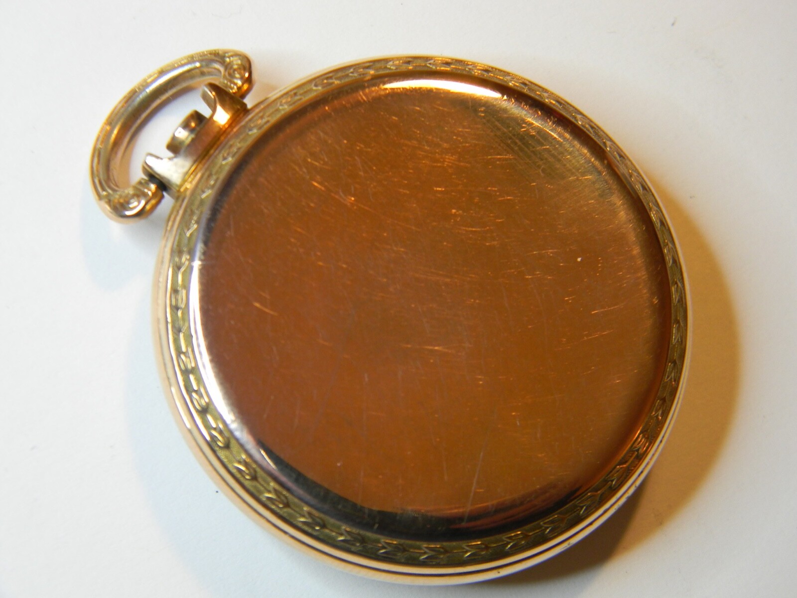 NICE VINTAGE SWISS GOLD PLATED STEM WIND AND SET RAILROAD POCKET WATCH CASE 50mm