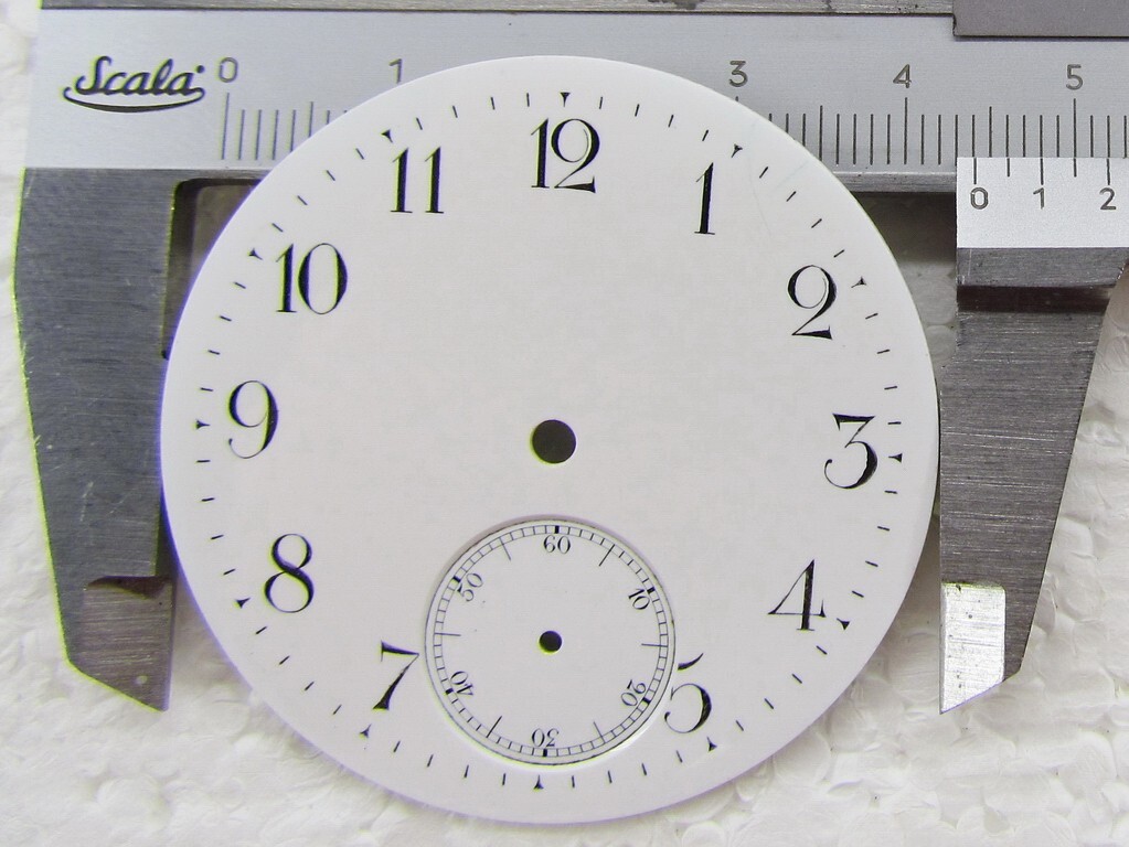 Omega Antique Swiss Original Porcelain Dial (Watch-face) 44 mm for Pocket Watch