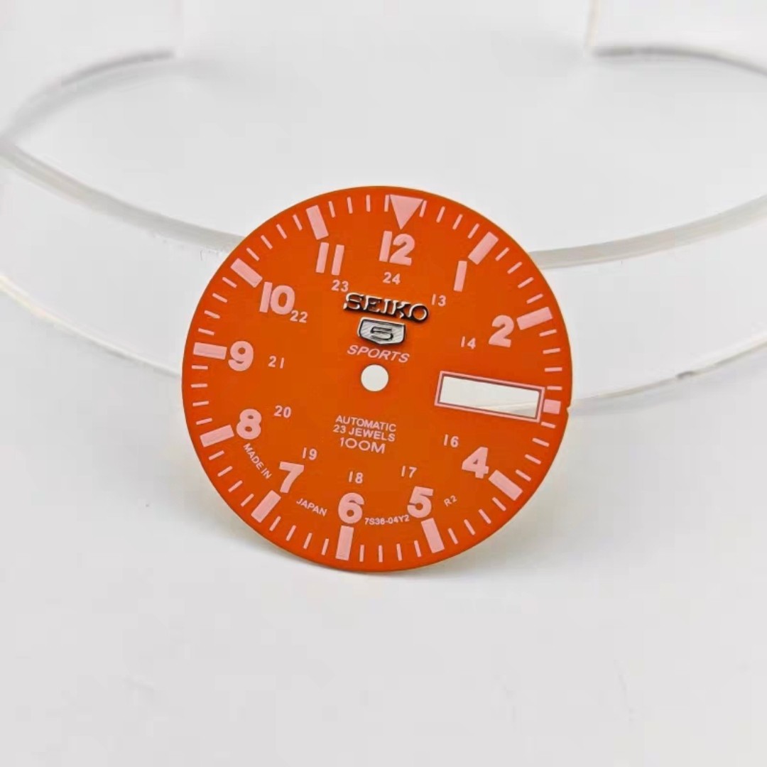28.5mm C3 Green Luminous Watch Dial Face for NH36A Automatic Mechanical Movement