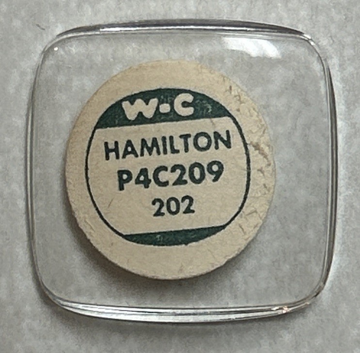 Vintage Genuine Watchcraft For HAMILTON P4C209 #202 Watch Crystal NOS