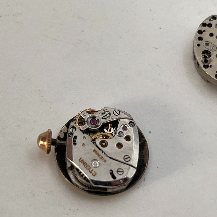 Vintage Lot Of 7 Mechanical Watch Movements For Repair Bulova Grant Steampunk