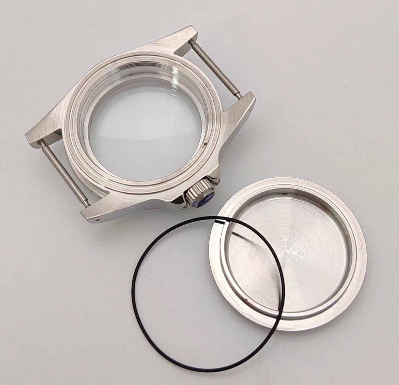 Retro Vintage Style Stainless Steel Sapphire Glass Solid Watch Case For NH35/36