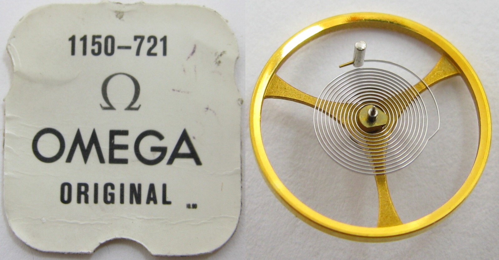 Omega 1150 Part 1327 complete balance wheel #721 … open blister …