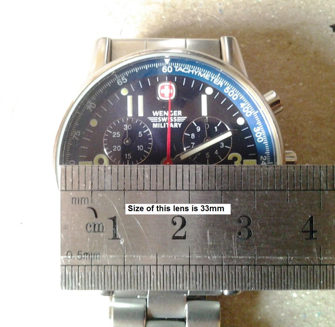 “The Original” Watch Lens/Display/Crystal/Screen Protector/Cover film. Set of 2