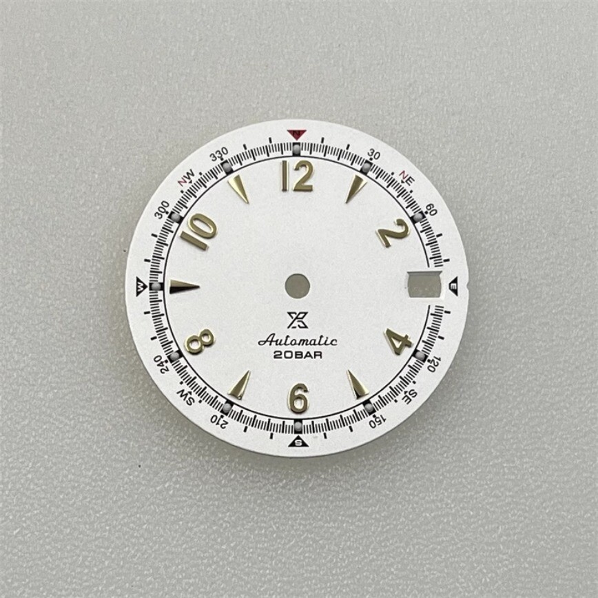 28.5mm Dial Retro Dial Green Luminous for NH35A/4R35 Movement Watch Accessories