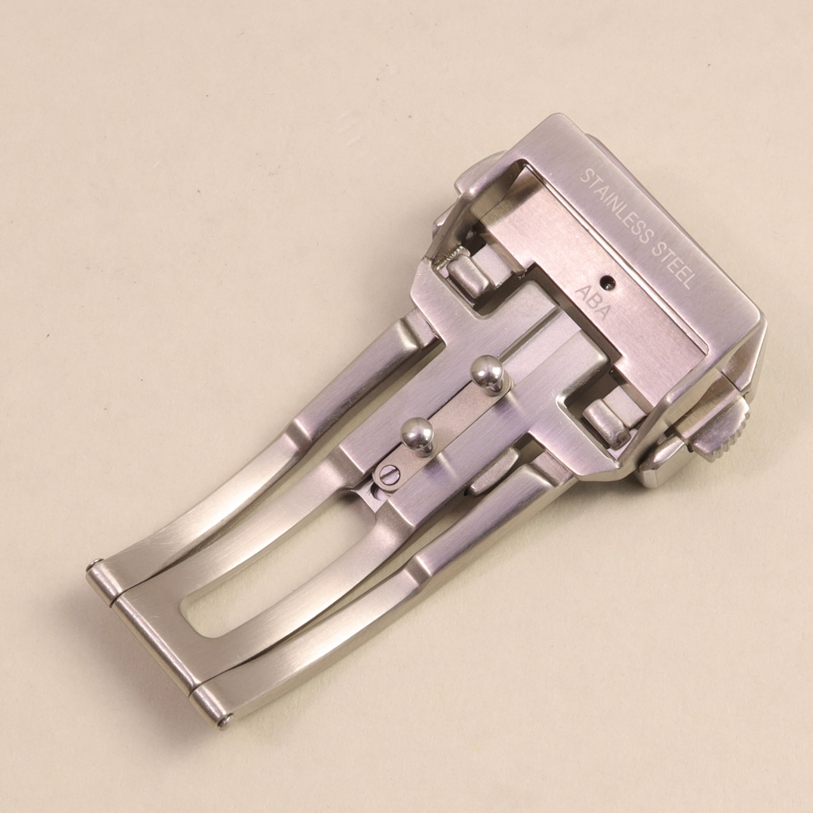 18mm LONGINES Clasp For Leather Rubber Watch Strap Silver NEW 18mm Pins