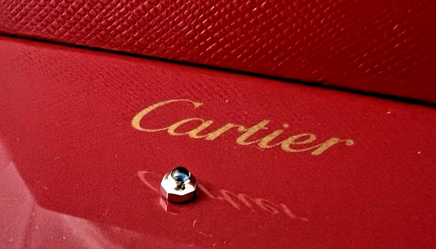 Cartier Watch Crown SANTOS WOMEN’S 18k WHITE Gold 3.70mm UNUSED Swiss Made