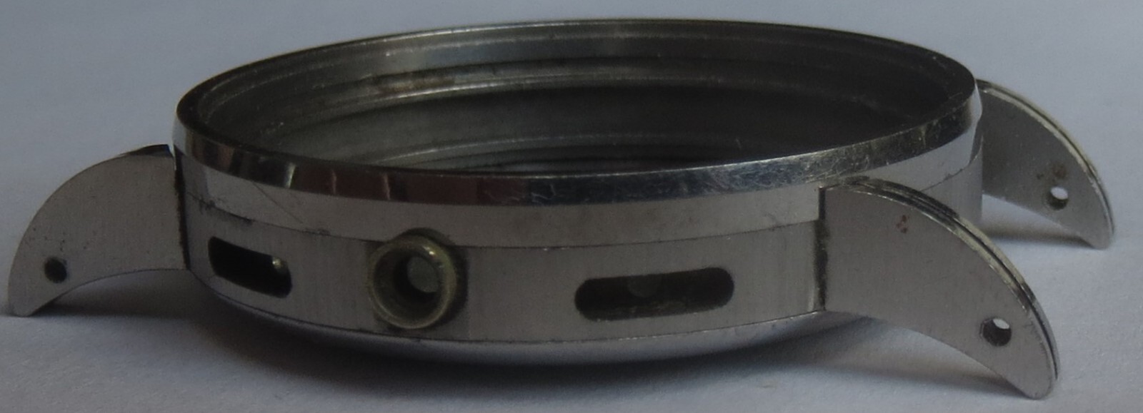 Universal Geneve chronograph mens wristwatch steel case 34,5 mm. in diameter