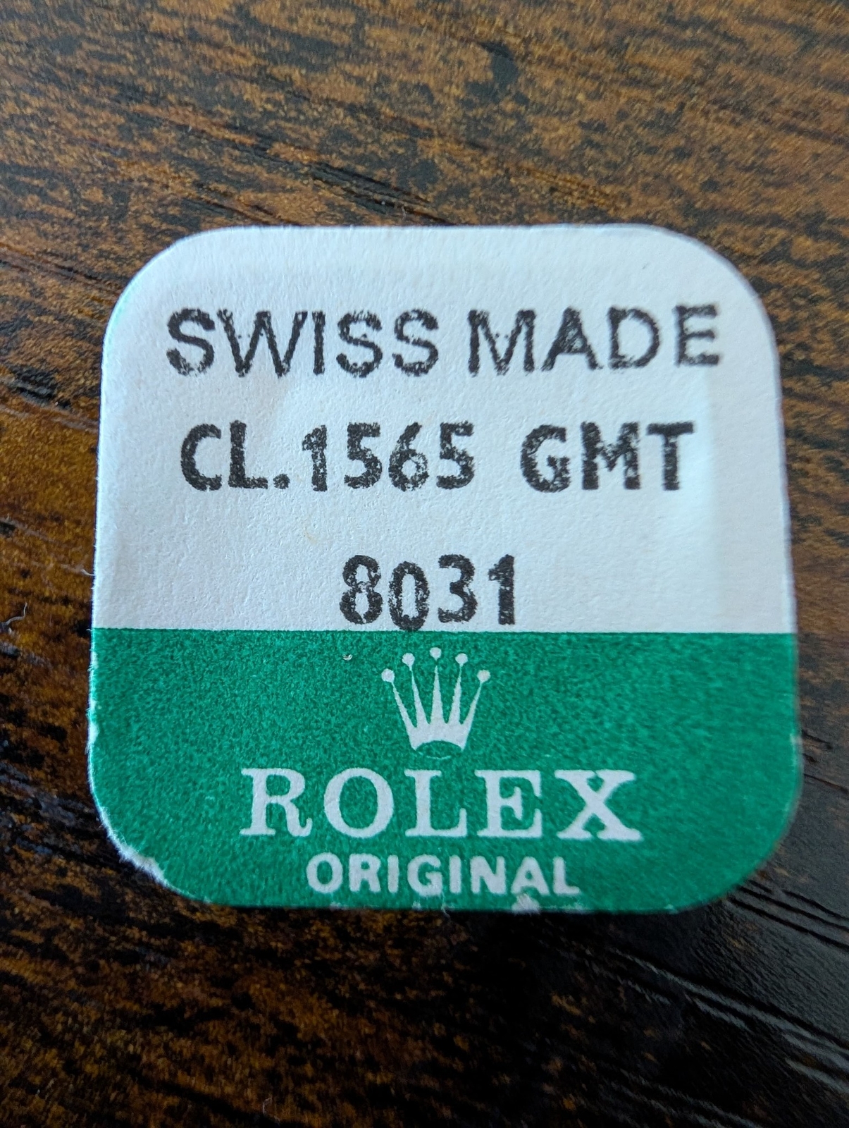 ROLEX-CANNON PINION -FACTORY SEALED-CALIBER 1565 GMT PART 8031