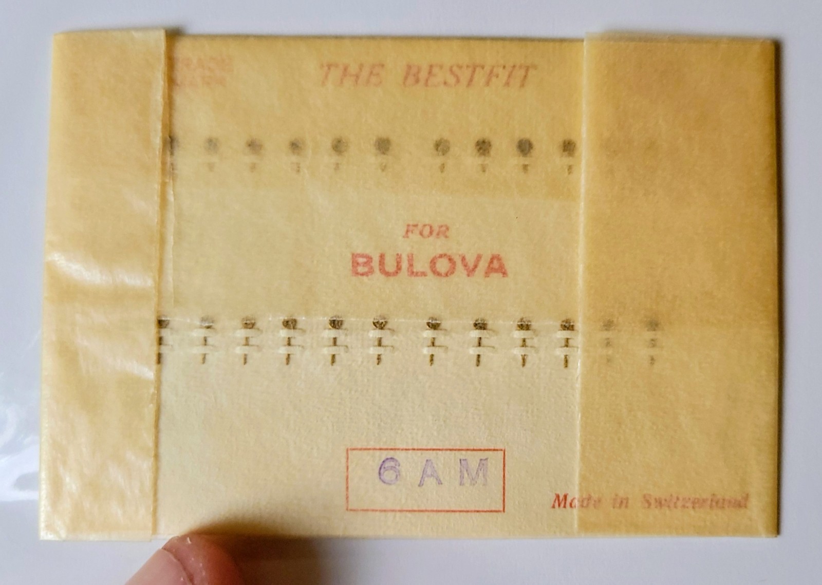 BESTFIT FOR BULOVA WATCH HANDS 6 AM WATCHMAKER REPLACEMENT PARTS WRISTWATCH FULL