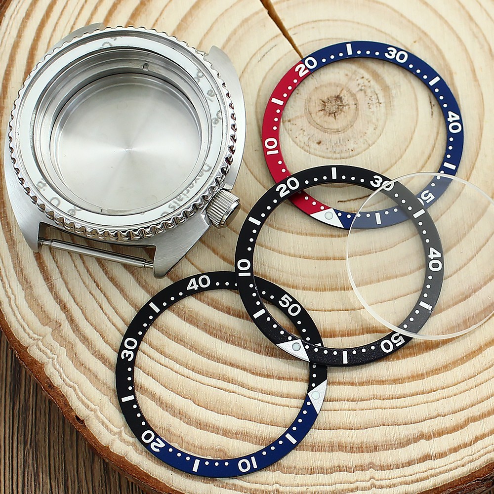 45mm Sapphire 20ATM Steel Watch Case Modify Turtle Mod For Seiko NH34 35 NH36 38