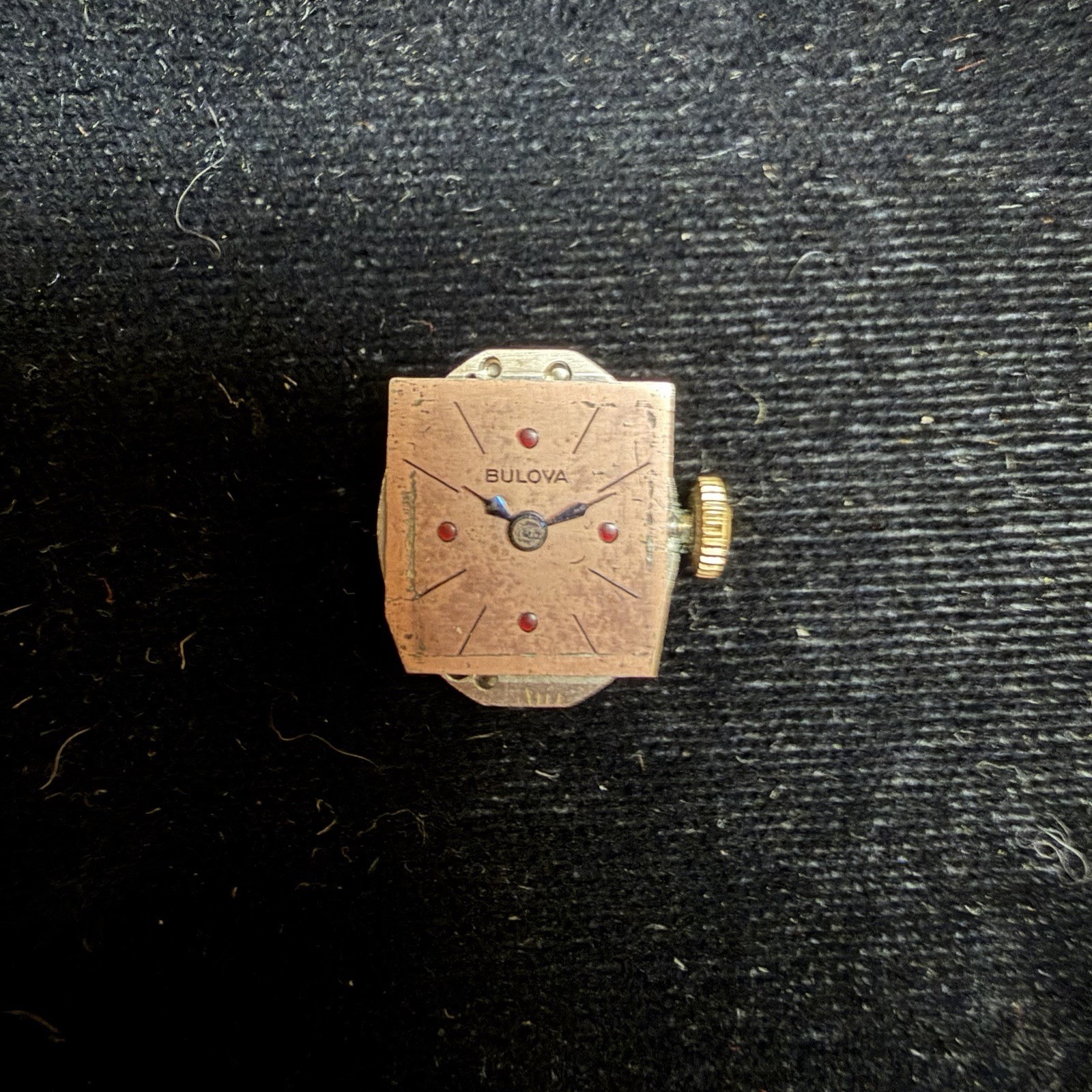 Vintage Bulova Cal 5AB Women’s Watch Movement & Dial 5 AB 17j Swiss Parts Repair