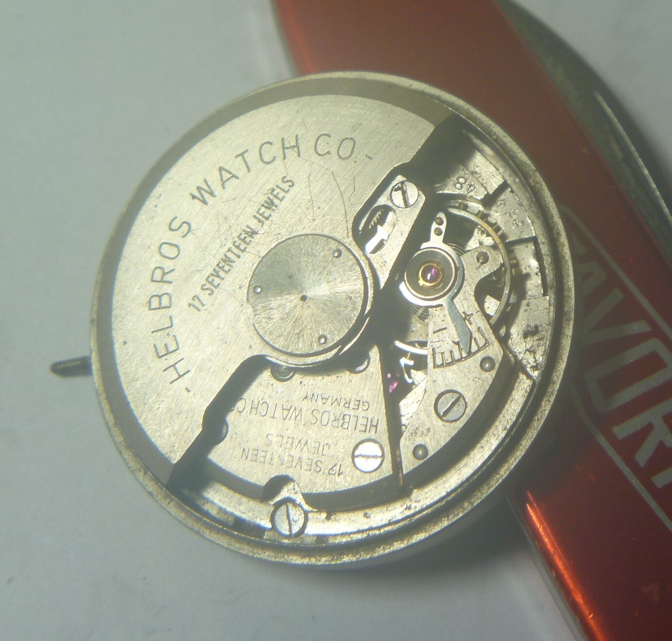 1960s Helbros 17 Jewels Gents Selfinding Otero 48 Base Cal Movt & Dial- Parts!