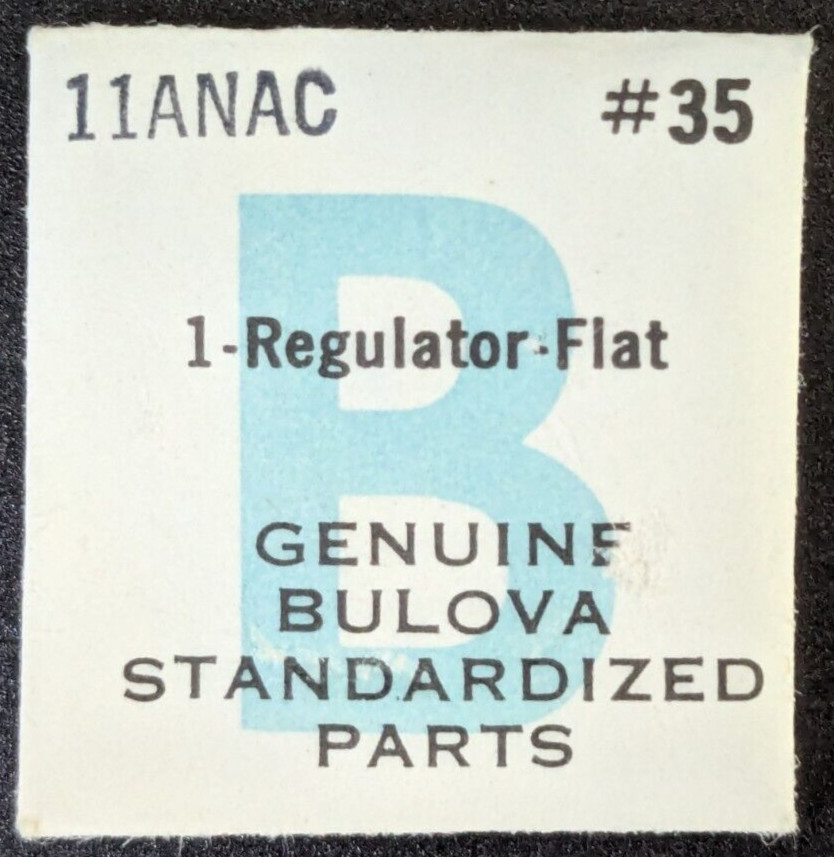 Genuine NOS Bulova Watch Cal. 11ANAC Regulator – Flat Part# 35