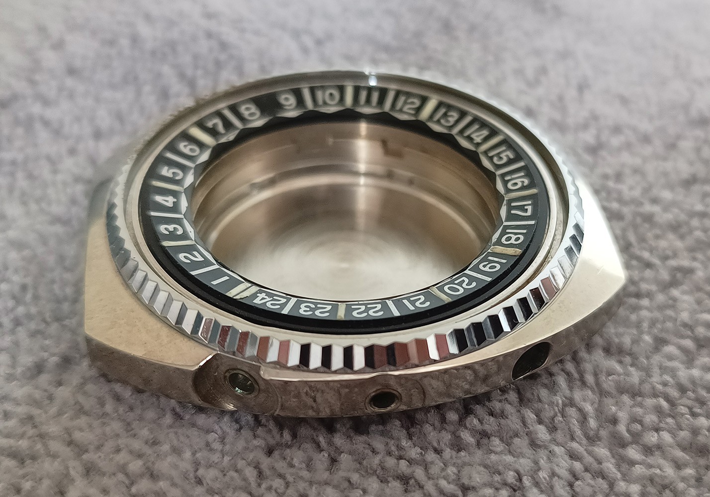RARE VINTAGE ORIENT WORLD DIVER 904545W STAINLESS STEEL NOS CASE JAPAN MADE