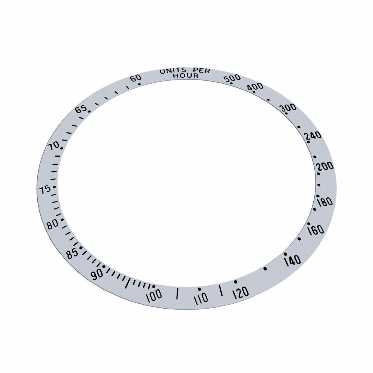 BEZEL INSERT ALUMINUM FOR TUDOR TIGER CHRONOTIME PRINCE DATE 79260 WATCH SILVER