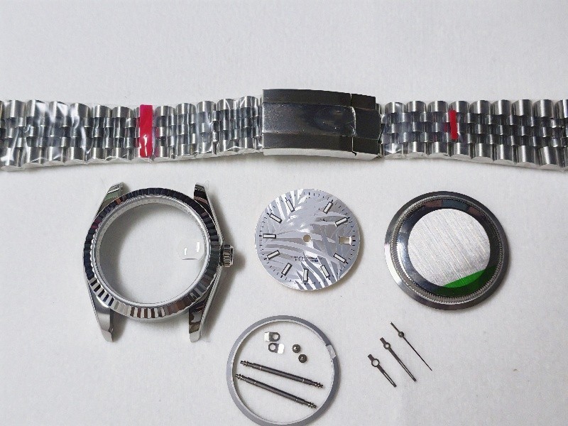 DIY 36mm Stainless Watch case kit For ETA 2824 Movement After-sales accessories
