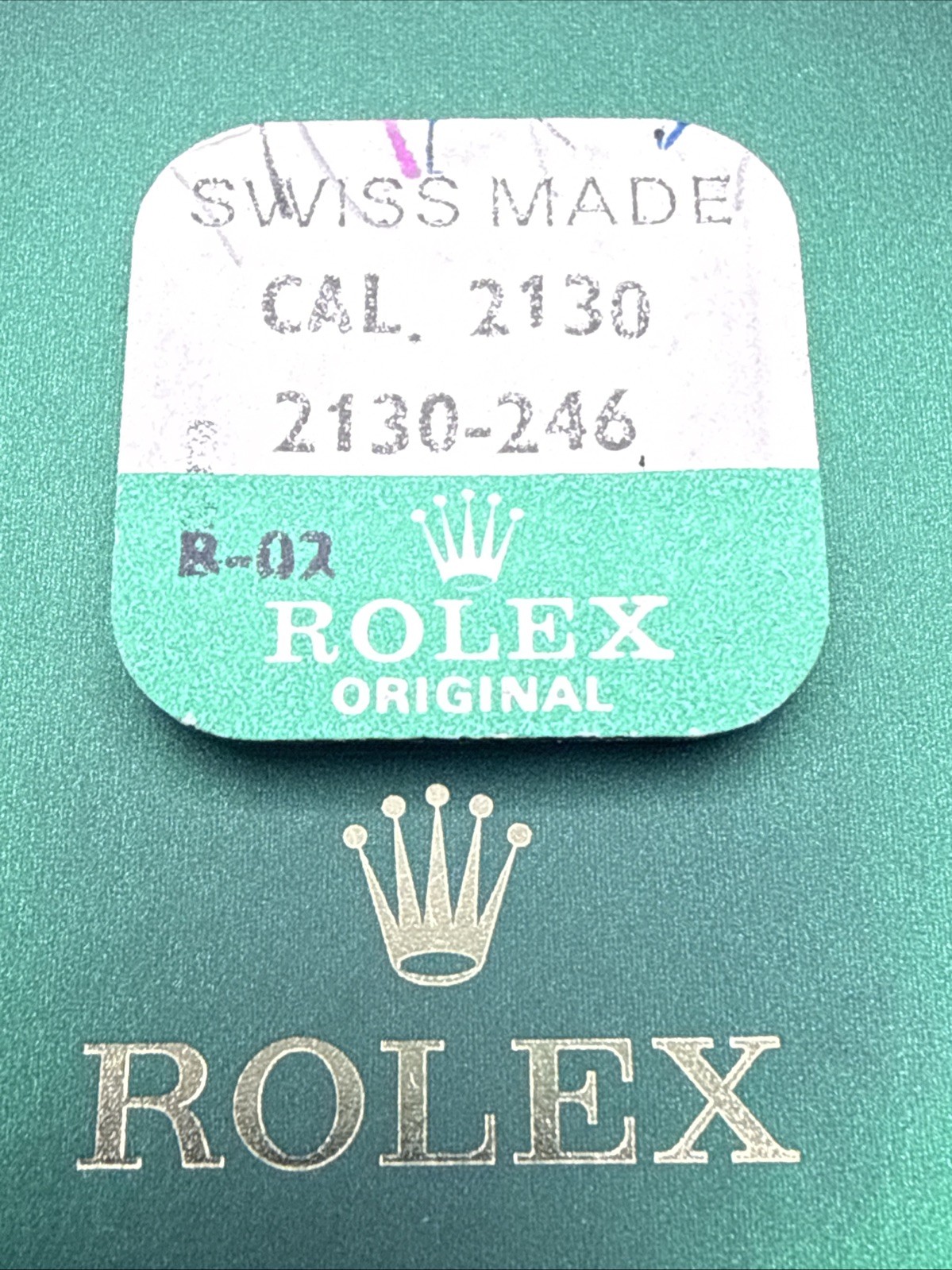 ROLEX- SPRING FOR BALANCE STOP – FACTORY SEALED-CAL 2130 PART 2130-245