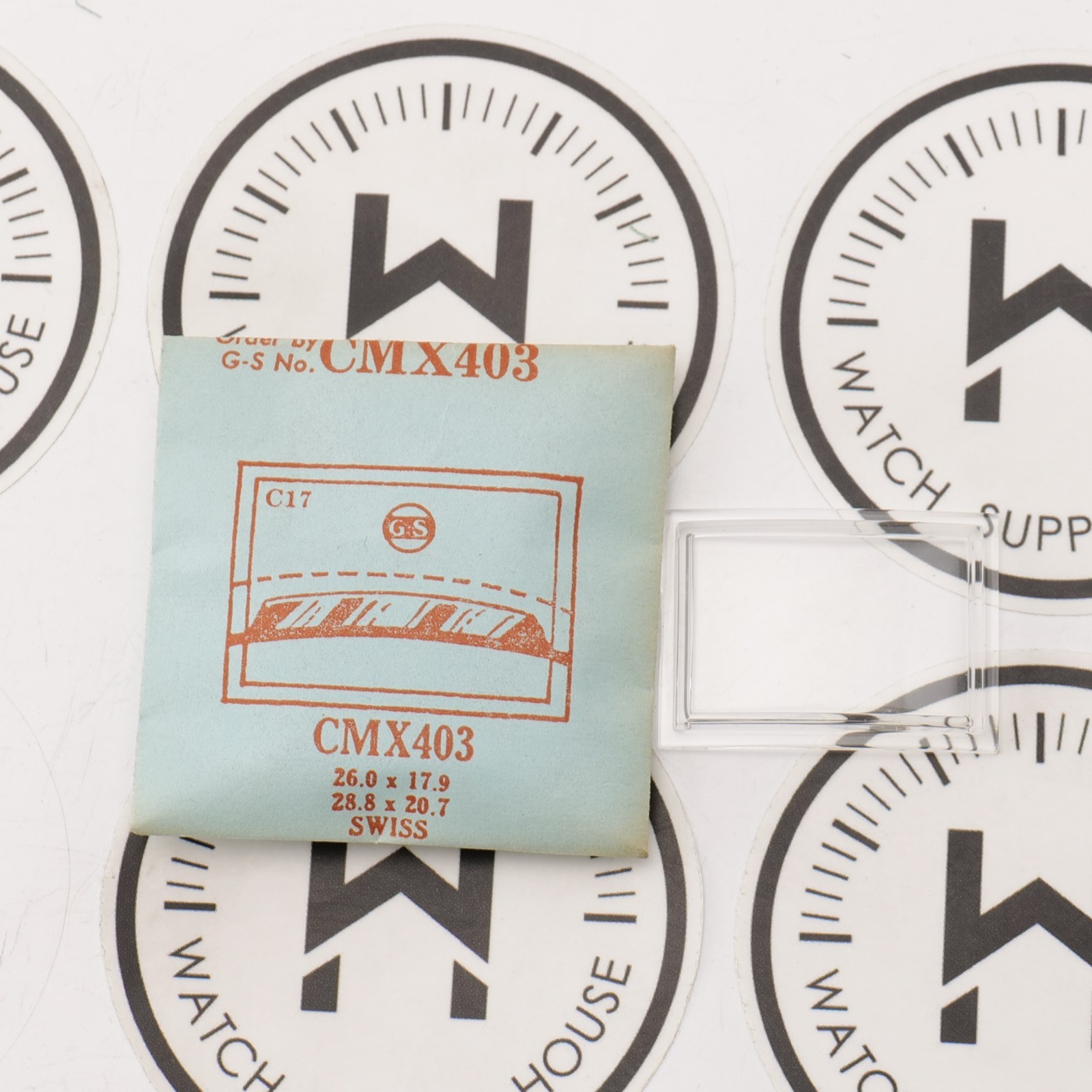 Vintage GS CMX403 Crystal Swiss 26.0 x 17.9 New Old Stock Part (MX)