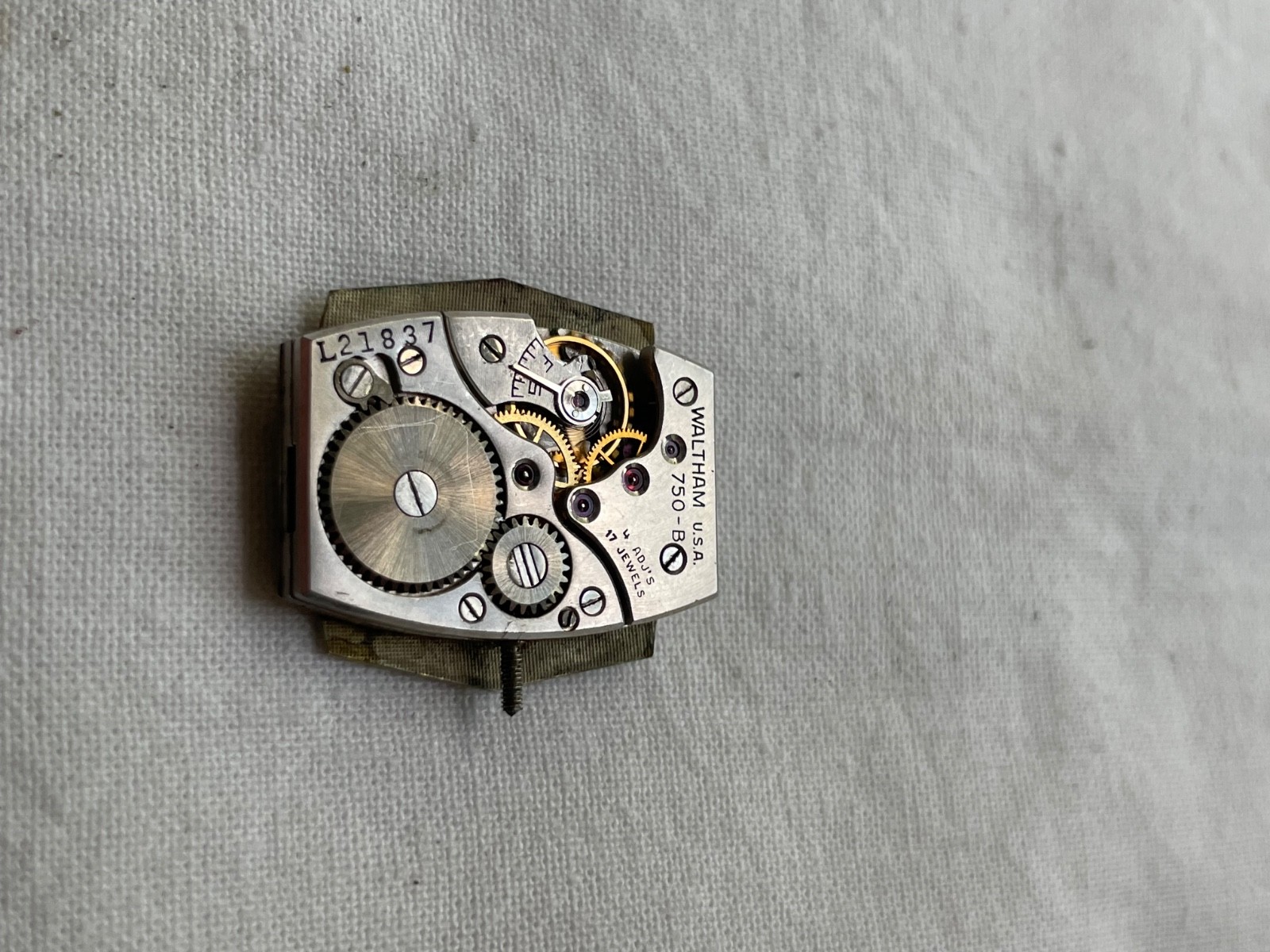 Waltham 750-B – movement for mens watch RUNS, lot 2006