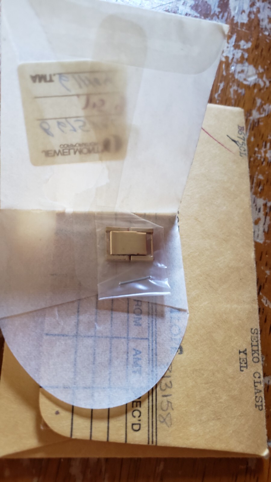 NEW Vintage 1980’s 70’s Seiko Gold Watch Clasp Link Band # B675CL b675 cl