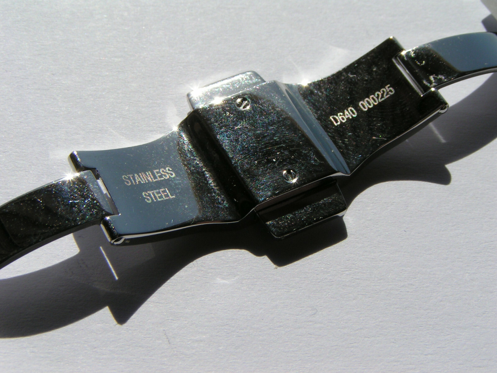 UNION GLASHÜTTE SA D640 000225 Steel 16mm Deployment Deployant Clasp Buckle I509