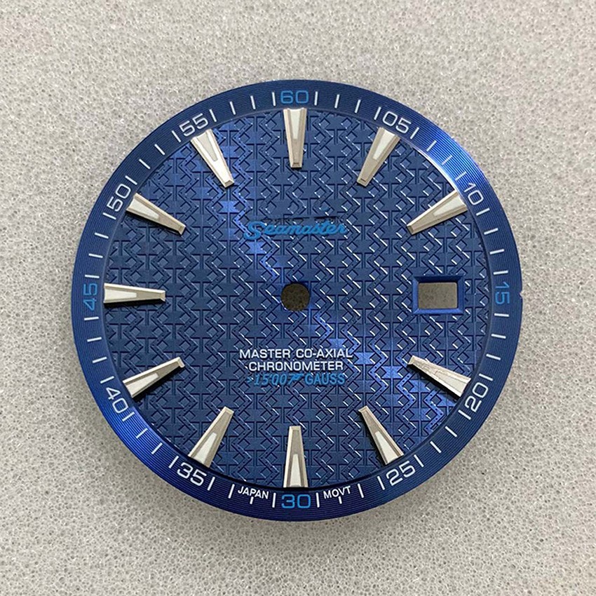 33.5MM Watch Dial Green Luminous Watch Parts for NH35/NH36 Movement