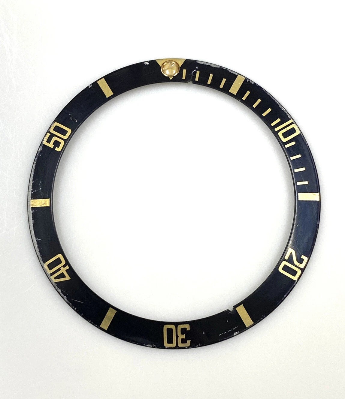 ROLEX SUBMARINER Ref.16803 16808 16613 16618 Original Bezel Disc Tritium pearl