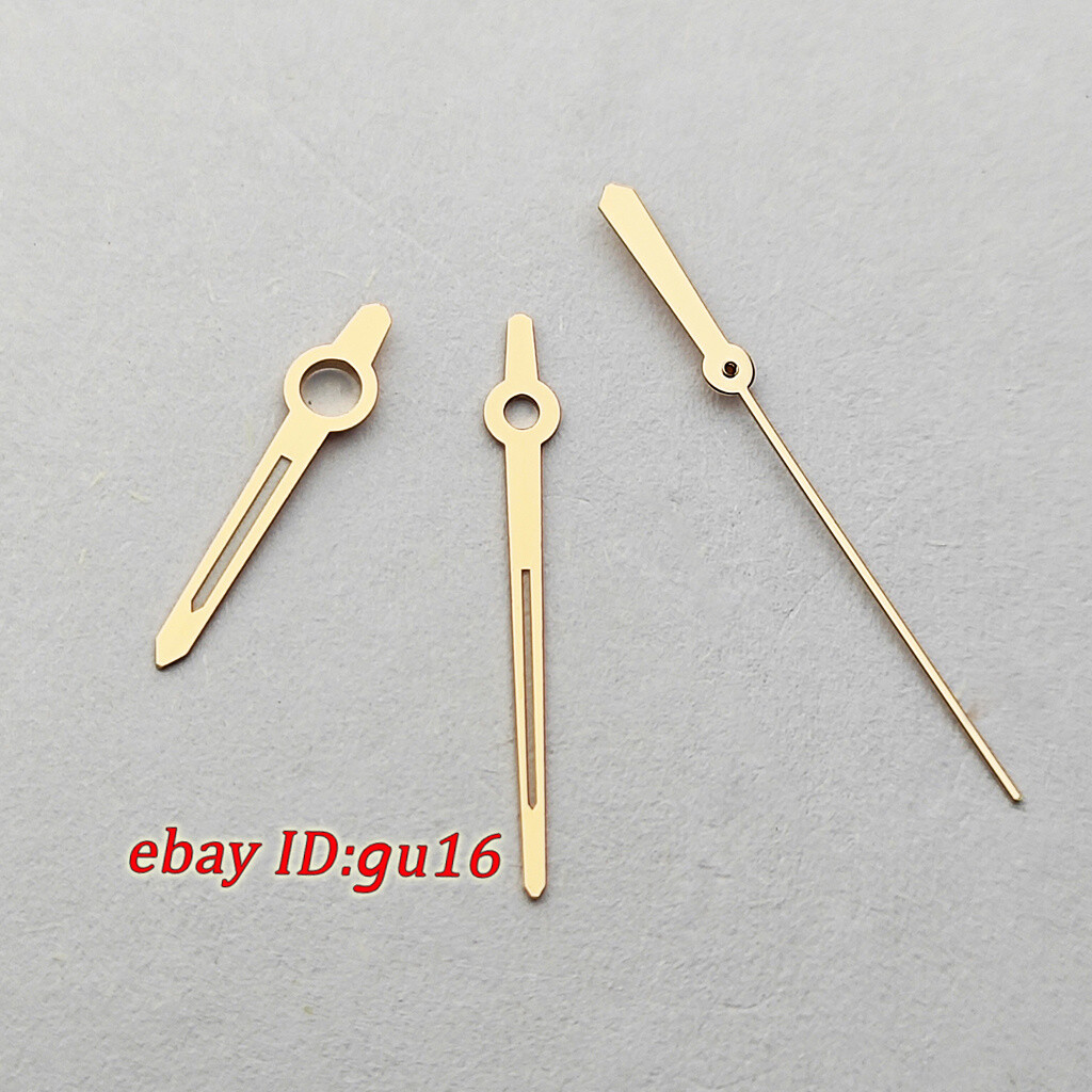 silver/gold/rose gold Green Luminous Watch hands fit NH35 NH36 movement