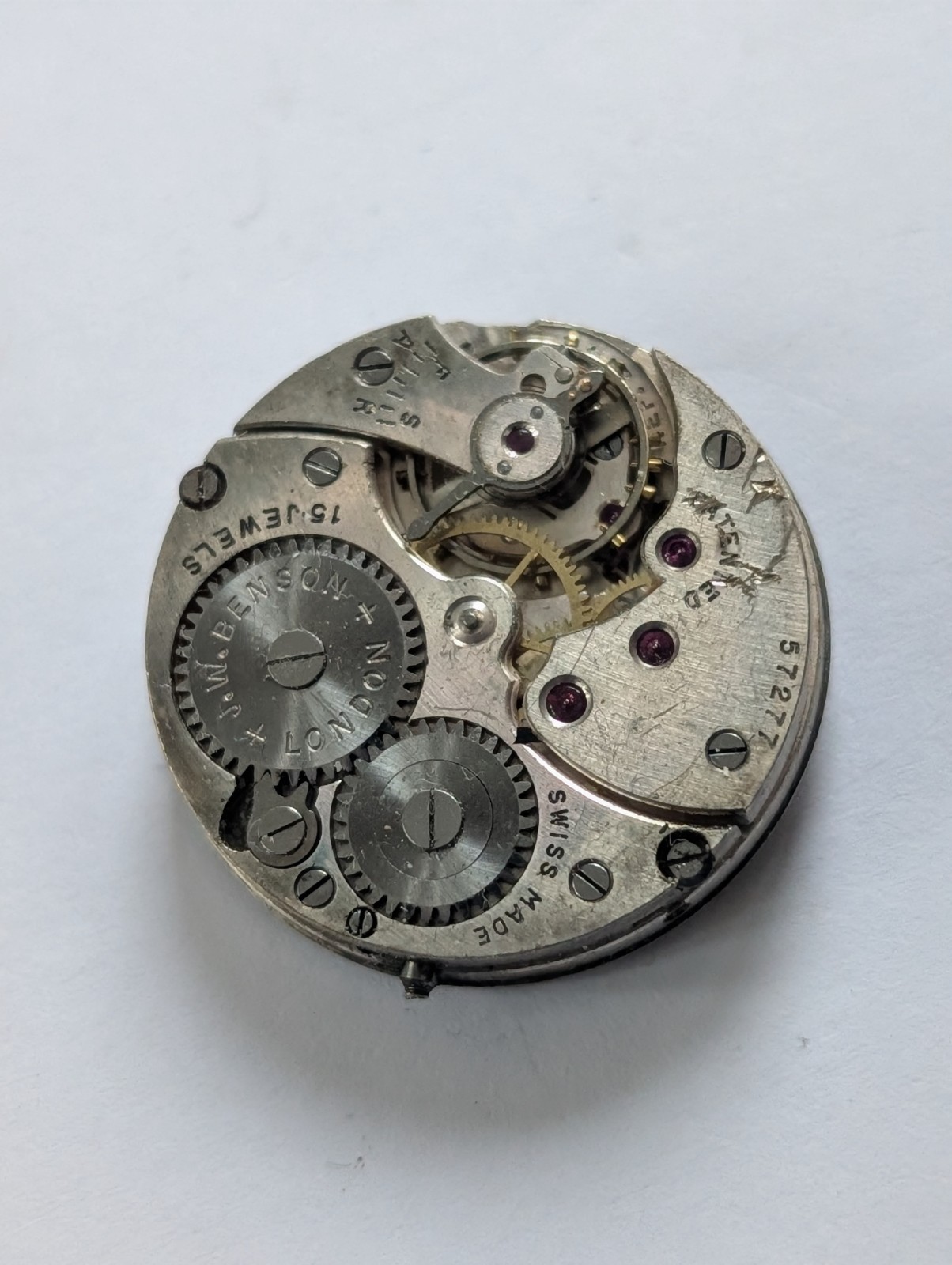 Vintage Cyma 574A Mechanical Watch Movement (Spares/Repairs)