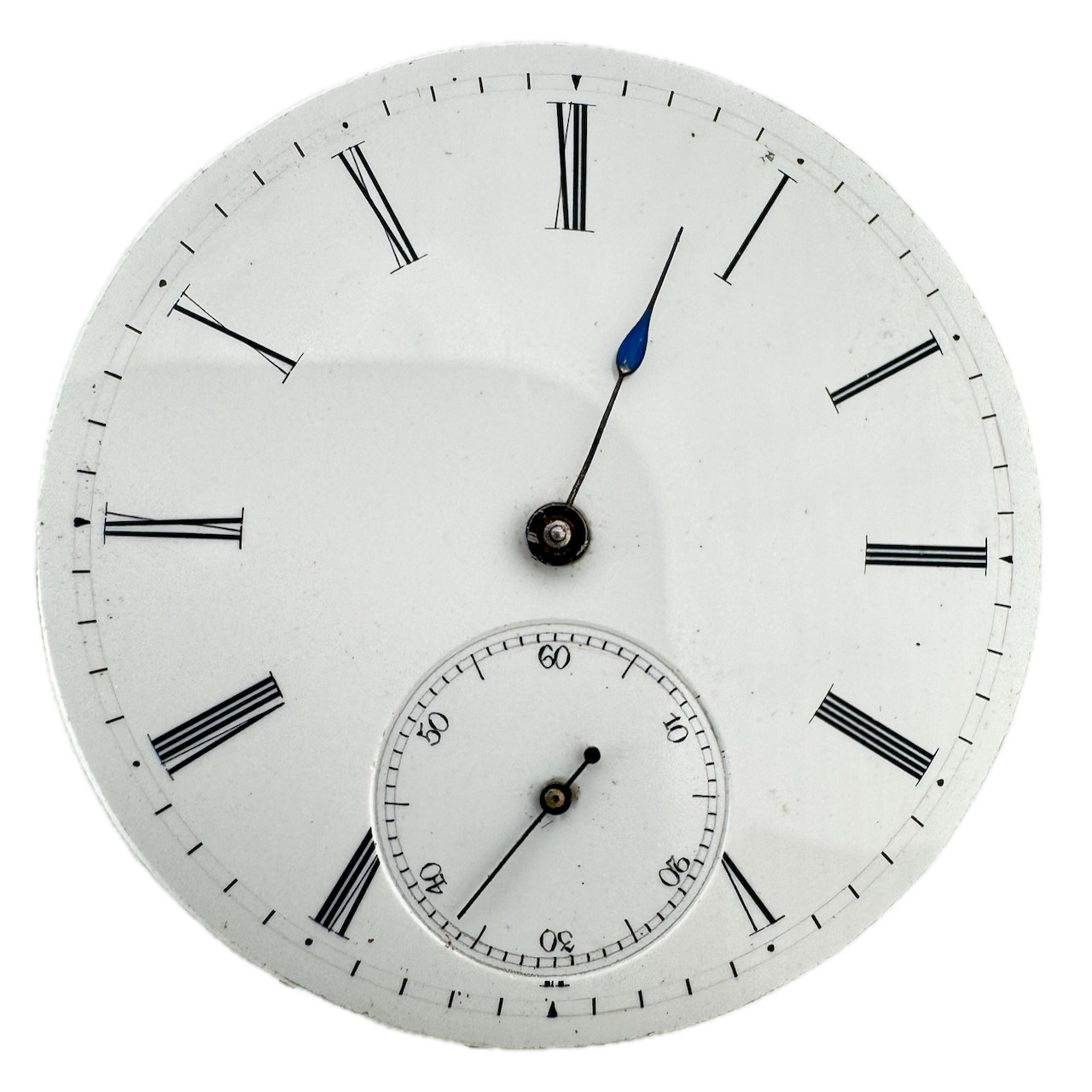 Antique 37.5mm Unbranded Key Wind Swiss Lever Escapement Pocket Watch Movement