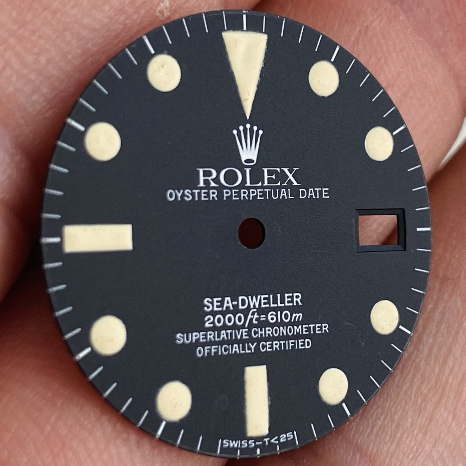 Rolex Service Tritium Dial For Sea-Dweller Model Ref 1665