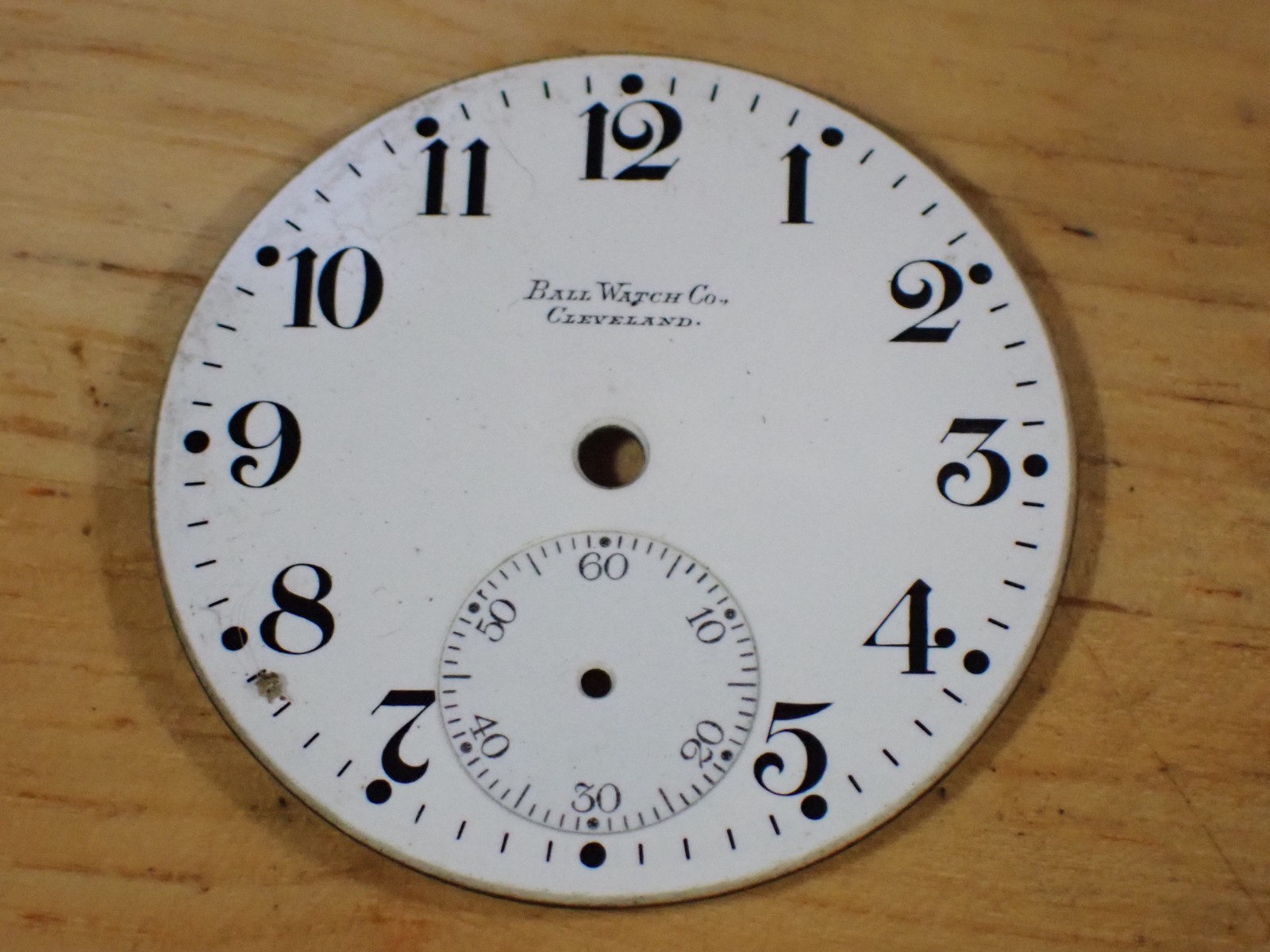 Vintage Ball Watch Men’s Manual Wind Men Pocket Watch Dial Only used Cleveland