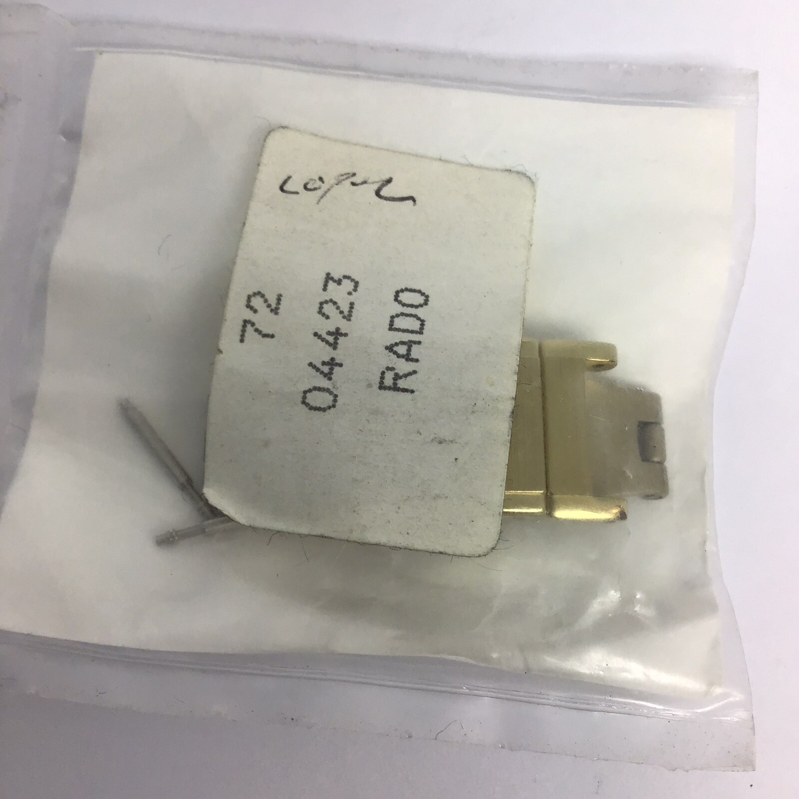 Rado 04423 Authentic titanium clasp with 2 spring bars New Sealed Pack 9mm Width