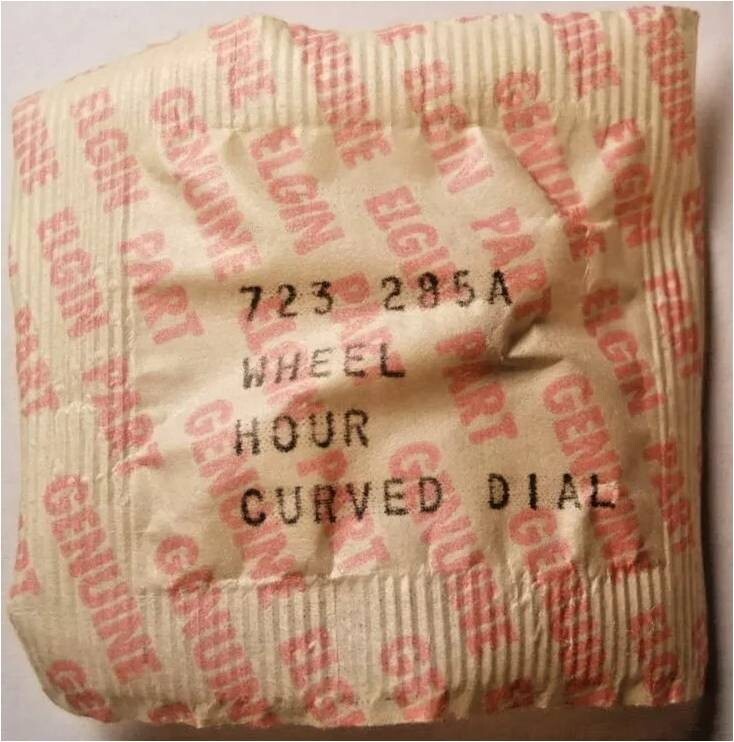 Elgin 723 – Part #285A – Curved Dial Hour Wheel – Factory Replacement / Repair