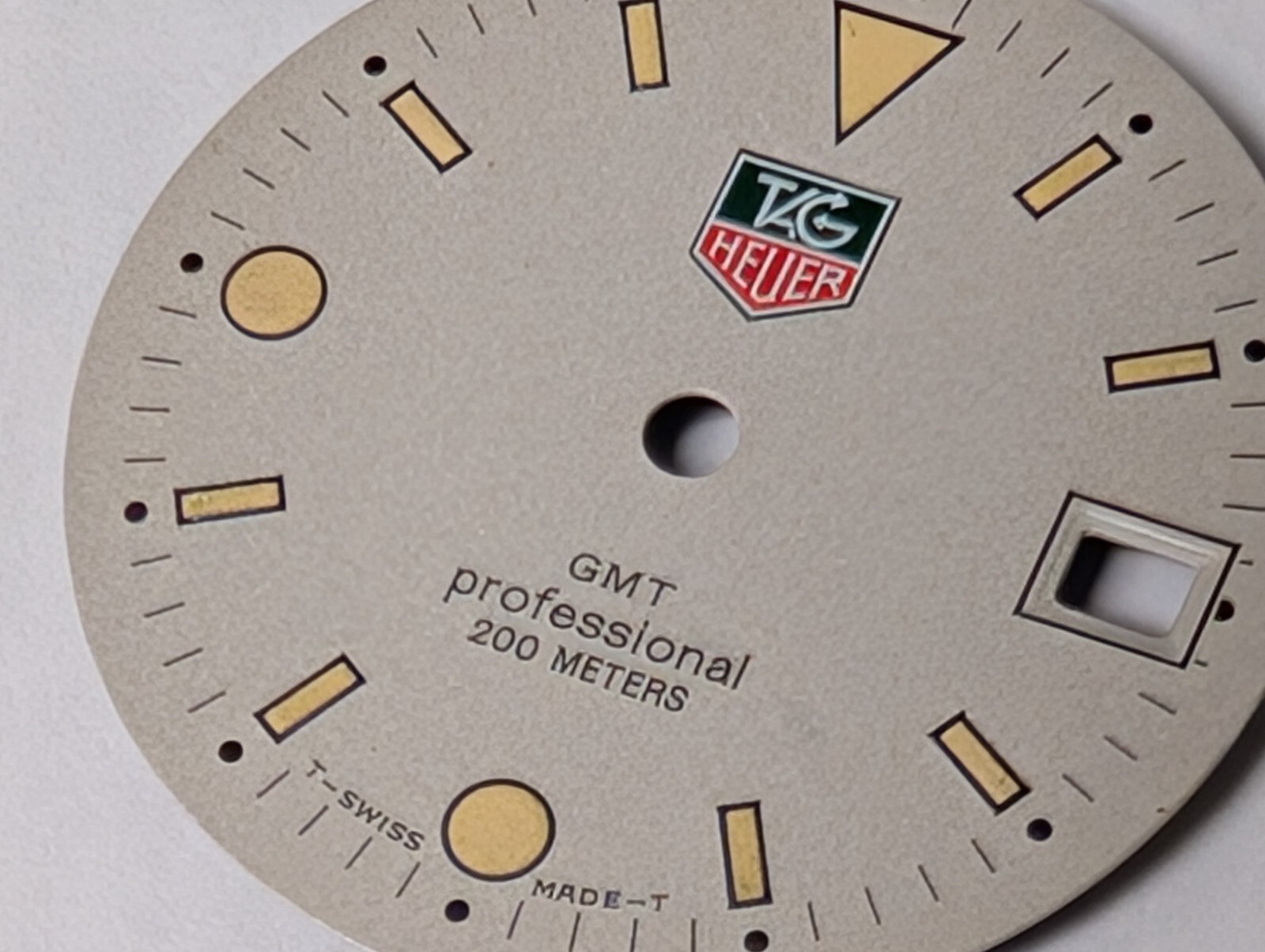 Original Tag Heuer GMT 1500 Professional 200m Grey 28mm Dial fits ETA 955.112