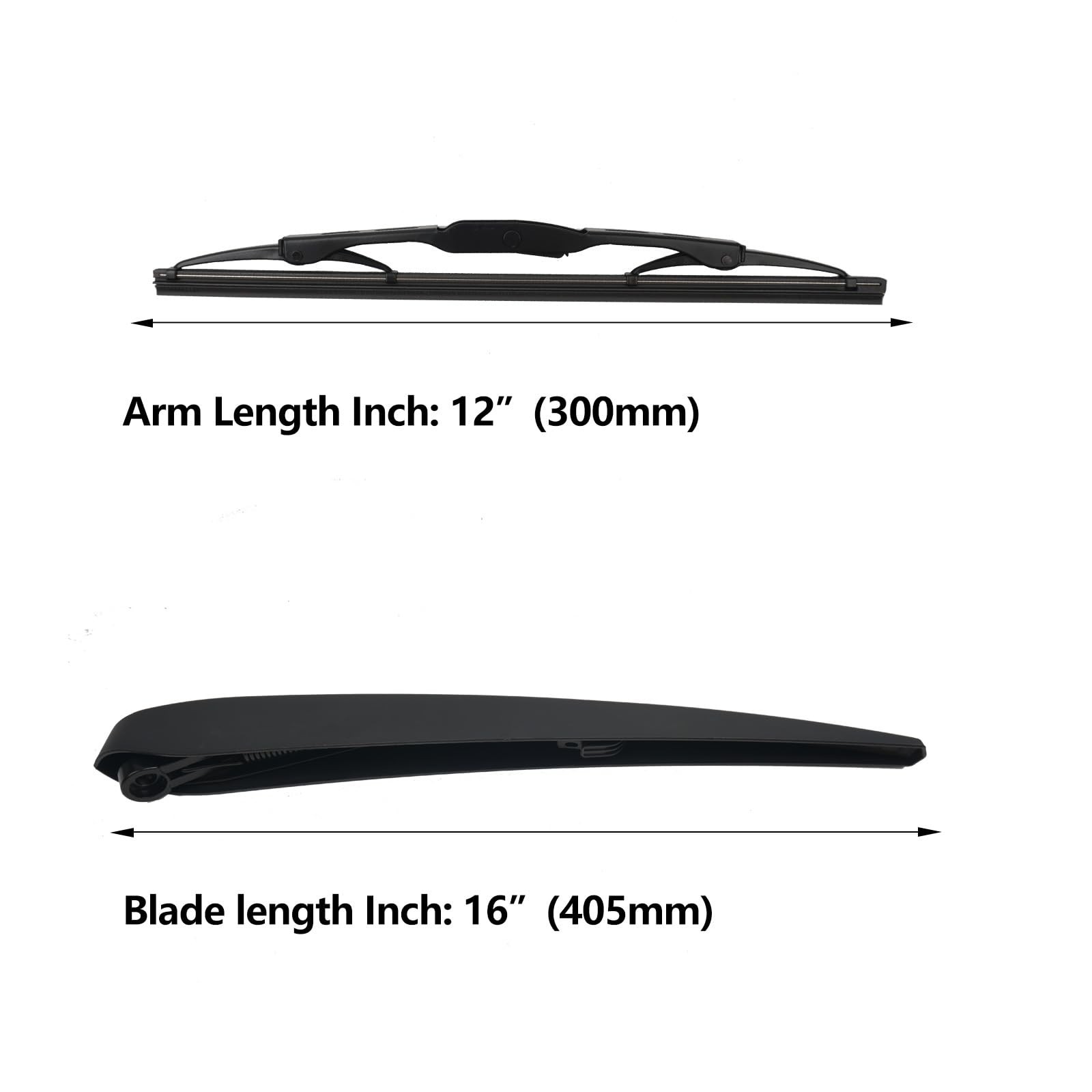 Rear Window Wiper Arm Blade Set Replacement For Chevrolet Equinox 2018-2024, …